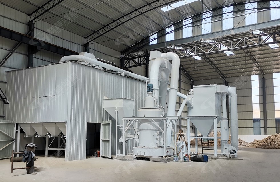 北方某公司鋅砂磨粉機4R3220雷蒙磨粉機生產(chǎn)車間 河北邯鄲鋅砂磨粉機4R3220雷蒙磨粉機200目生產(chǎn)車間